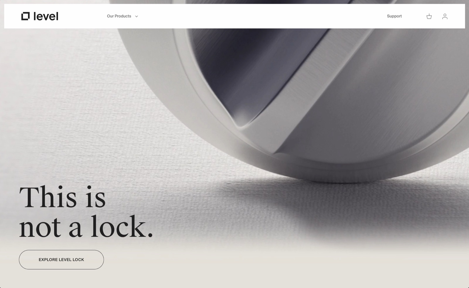Level redesigned home page