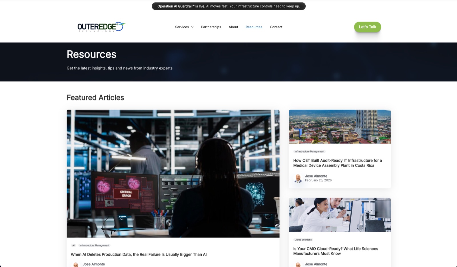 Outer Edge resources page
