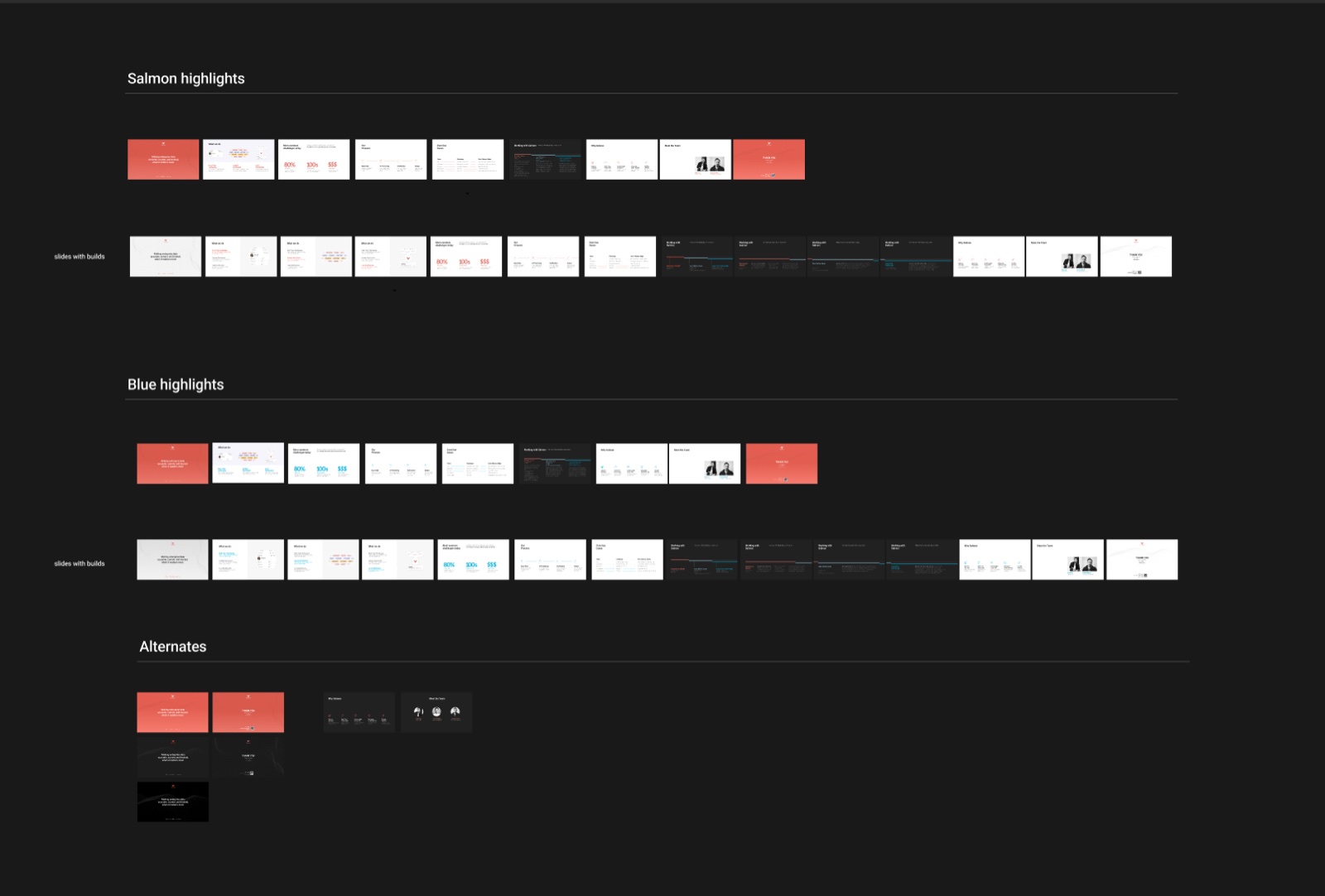 Salmon visual exploration